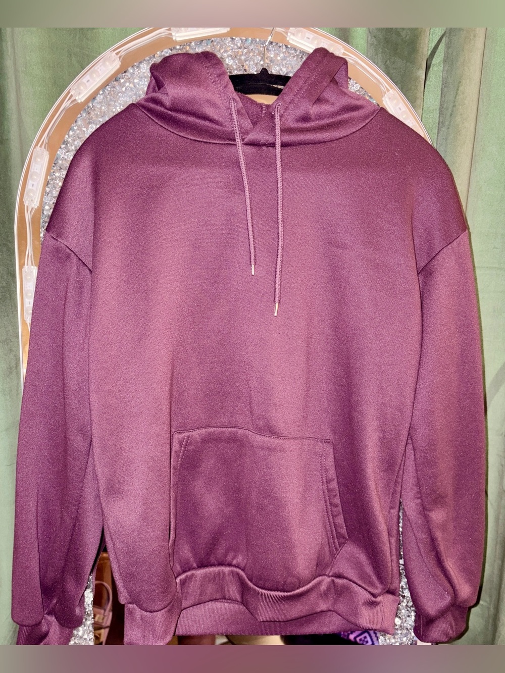 Purple Hooded Tracksuit Set
